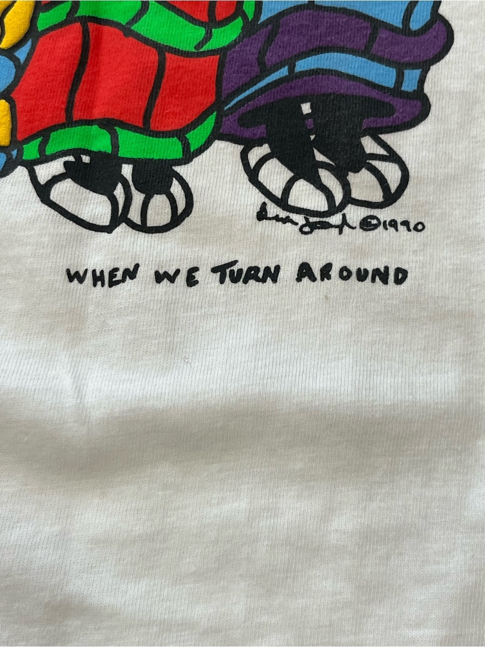 Vintage 1990 Brian Joseph Bydeeman Art When We Turn Around Deadstock t shirt - Picture 7 of 7